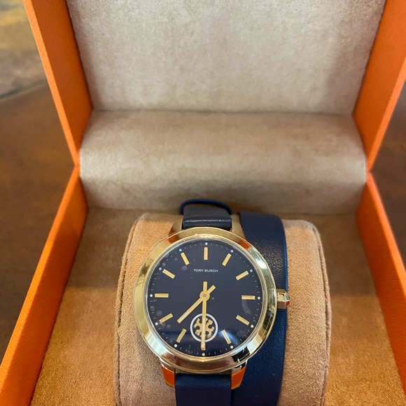 Tory Burch Leather Wrap Watch - Picture 2 of 5